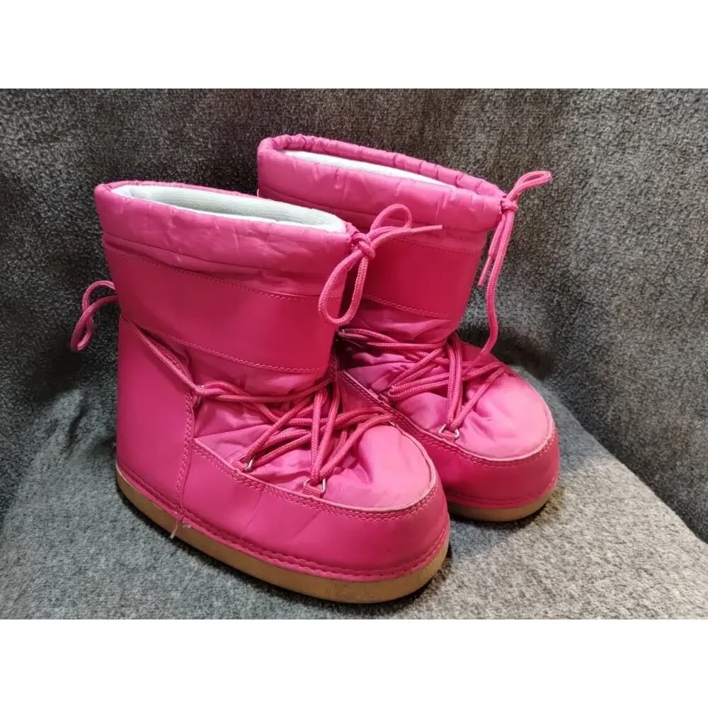Nova Kids Moon Boots - Girls - Fuchsia Pink - Size 3 - Snow - Warm - Insulated